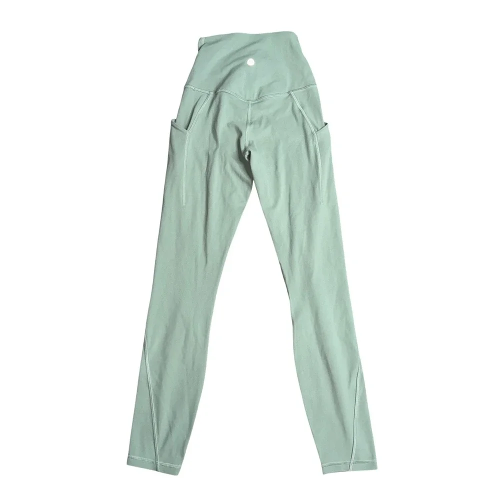 Lululemon Align High-Rise Pant with Pockets Women 2 Mint Green Excellent Nulu